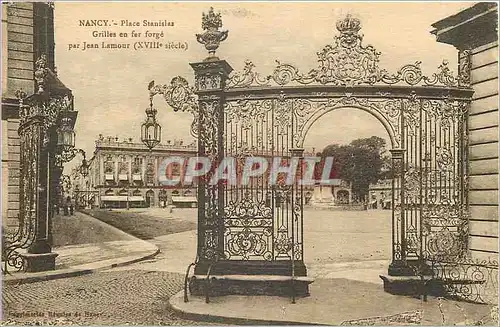 Ansichtskarte AK Nancy Place Stanislas Grilles en fer Forge par Jean Lamour (XVIIIe Seiecle)