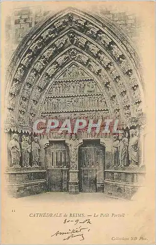 Cartes postales Cathedrale de Reims Le Petit Portail