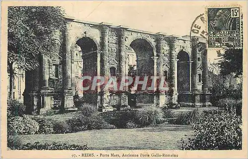 Cartes postales Reims Porte Mars Ancienne Porte Gallo Romaine