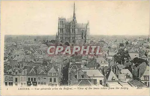 Cartes postales Amiens Vue Generale prise du Beffroi