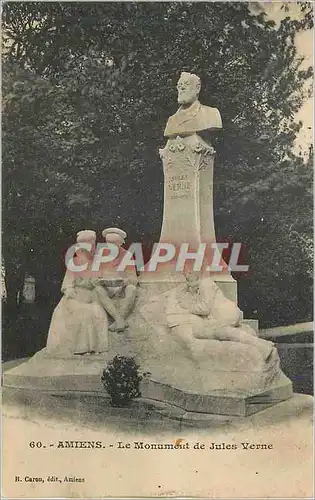 Ansichtskarte AK Amiens Le Monument de Jules Verne