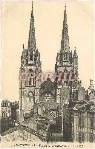 Cartes postales Bayonne Les Fleches de la Cathedrale