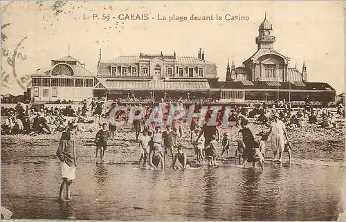 Cartes postales Calais La Plage devant le Casino