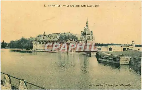 Ansichtskarte AK Chantilly Le Chateau Cote Sud Ouest