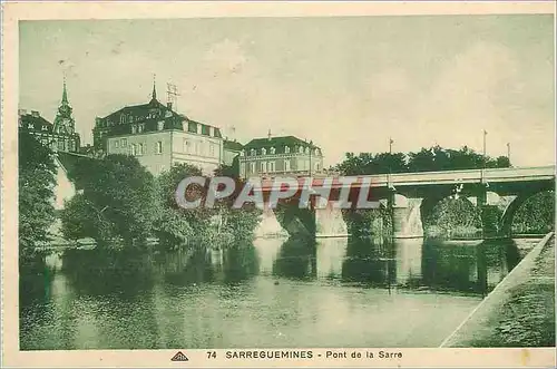 Cartes postales Sarreguemines Pont de la Sarre