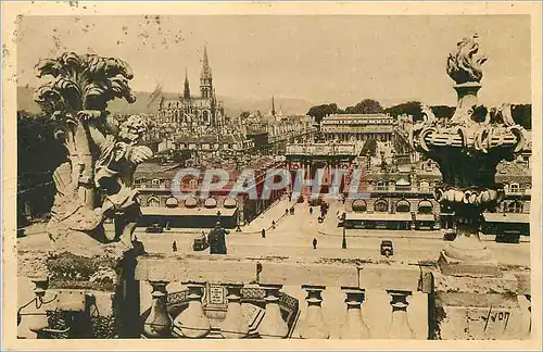 Ansichtskarte AK Nancy (M et M) Vue Generale Arc de Triomphe et Palais du Gouvernement