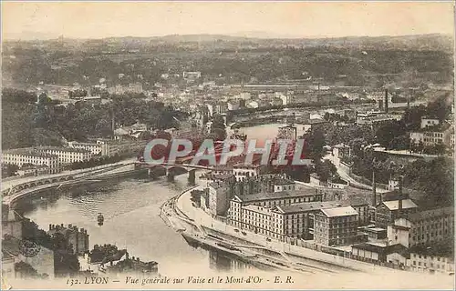 Cartes postales Lyon Vue Generale sur Vaise et le Mont d'Or