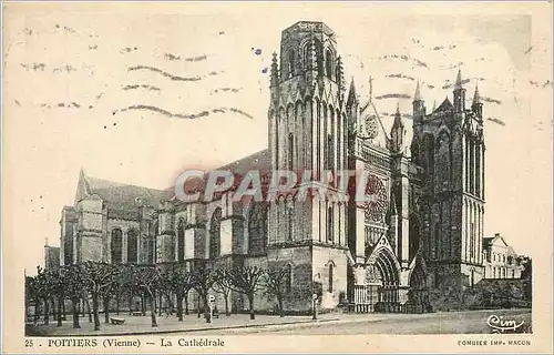 Cartes postales Poitiers (Vienne) La Cathedrale