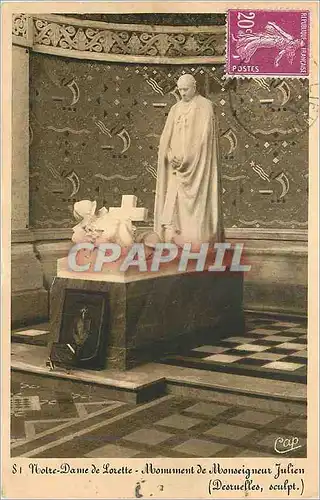 Cartes postales Notre Dame de Lorette Monument de Monseigneur Julien