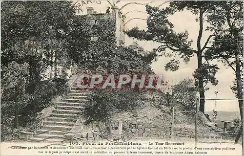 Cartes postales Foret de Fontainebleau La Tour Denecourt Construite par Denecourt
