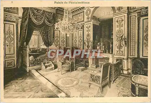 Cartes postales Palais de Fontainebleau Chambre de Napoleon Ier