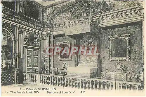 Cartes postales Palais de Versailles La Chambre de Louis XIV