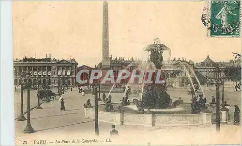 Cartes postales Paris La Place de la Concorde