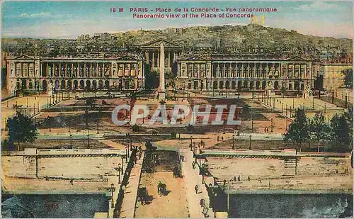 Cartes postales Paris La Place de la Concorde Vue Panoramique