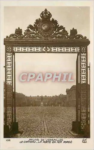 Cartes postales Palais de Versailles Le Chateau La Portre en Fer Forge