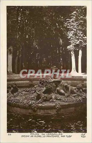 Cartes postales Palais de Versailles Bassin de Flore le Printemps par Tuby