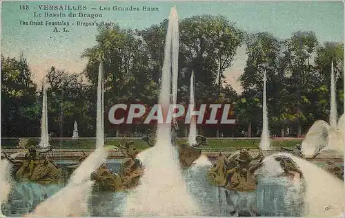 Cartes postales Versailles les Grandes Eaux le Bassin du Dragon