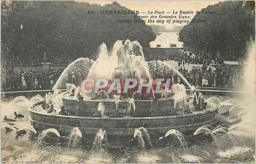 Ansichtskarte AK Versailles le Parc le Bassin de Latone le Jour des Grandes Eaux