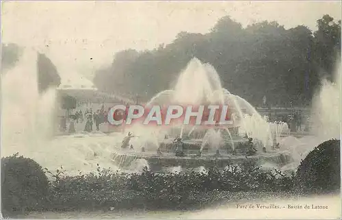 Cartes postales Parc de Versailles Bassin de Letone