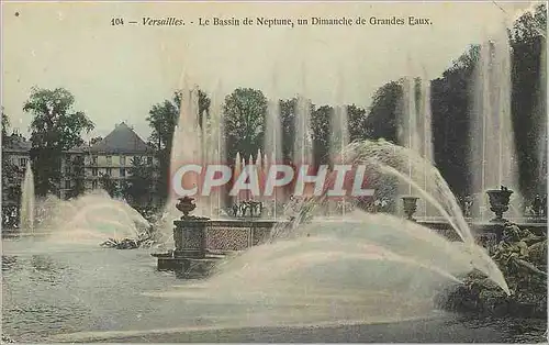 Cartes postales Versailles le Bassin de Neptune un Dimanche de Grandes Eaux