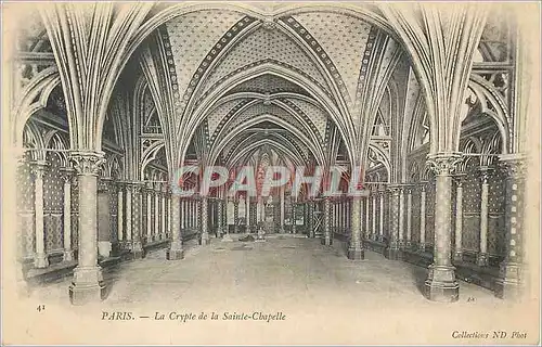 Ansichtskarte AK Paris la Crypte de la Sainte Chapelle