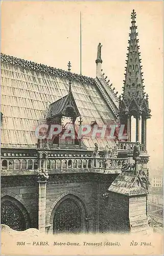 Cartes postales Paris Notre Dame Transept (Detail)