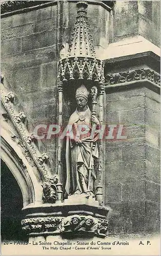 Cartes postales Paris la Sainte Chapelle Statue du Comte d'Artois