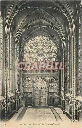 Cartes postales Paris Rosace de la Sainte Chapelle