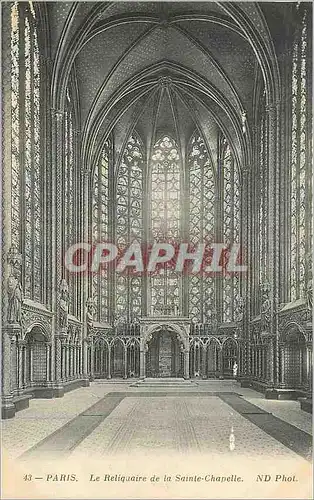 Cartes postales Paris le Reliquaire de la Sainte Chapelle