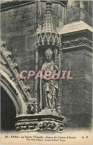 Cartes postales Paris la Sainte Chapelle Paris la Sainte Chapelle Statue du Comte d'Artois