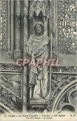 Ansichtskarte AK Paris la Sainte Chapelle Interieur un Apotre