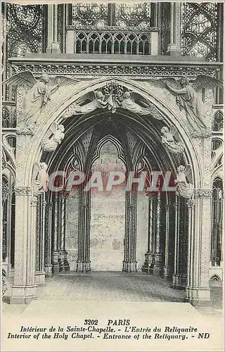 Ansichtskarte AK Paris Interieur de la Sainte Chapelle l'Entree du Reliquaire