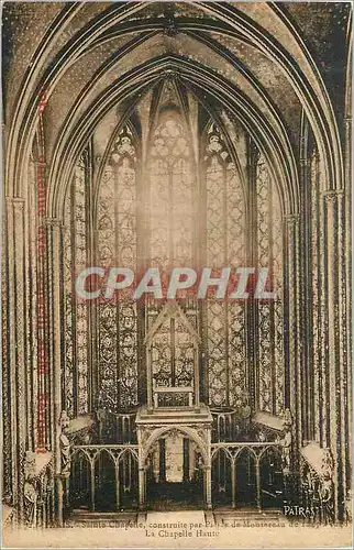 Ansichtskarte AK Paris Sainte Chapelle Construite par Montereau la Chapelle Haute