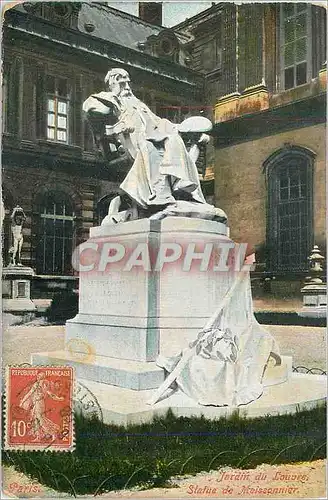 Cartes postales Jardin du Louvre Statue de Meissonier