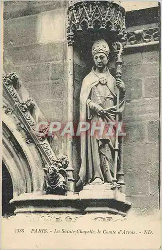 Cartes postales Paris La Sainte Chapelle Statue du Comte d'Artois