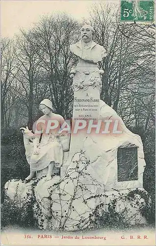 Cartes postales Paris Jardin de Luxembourg Ferdinand Fabre Chevre