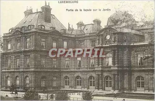 Ansichtskarte AK Luxembourg Partie de la Facade sur le Jardin