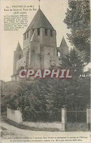 Cartes postales Provins (S et M) Tour de Cesar ou Tour du Roi (XIIe Siecle)