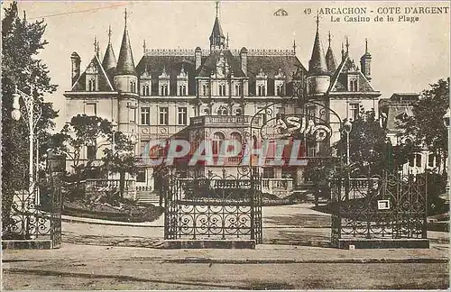 Ansichtskarte AK Arcachon Cote d'Argent Le Casino de la Plage