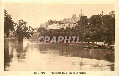 Cartes postales Metz Promenade des Bordss de la Moselle
