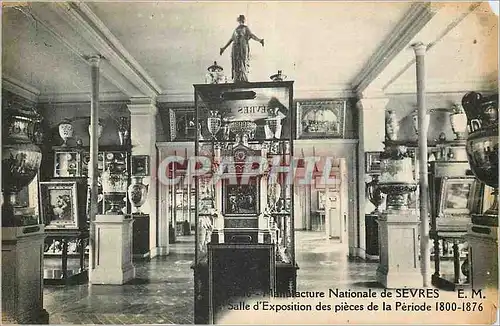 Cartes postales Manufacture Nationale de Sevres Salle d'Exposition des Pieces de la Periode 1800 1876