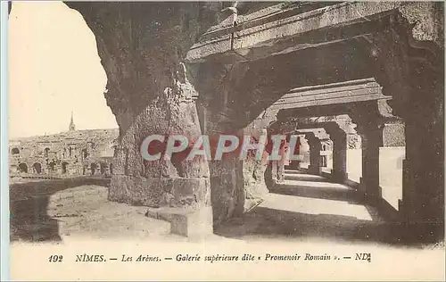Cartes postales Nimes Les Arenes Galerie Superieure dite Promenoir Romain