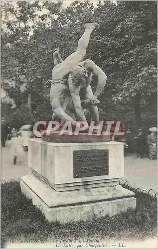 Cartes postales Avignon Le Jardin de Saint Martial La Lutte par Charpentier