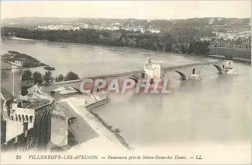 Cartes postales Villeneuve les Avignon Panorama pris de Notre Dame des Doms