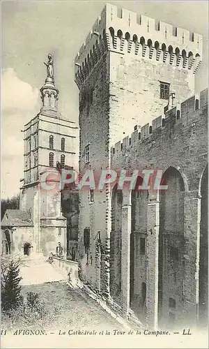 Ansichtskarte AK Avignon La Cathedrale et la Tour de la Campagne