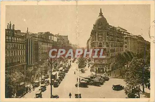 Ansichtskarte AK Paris en Flanant Carrrefour Richelieu Drouet Boulevards des Italiens et Haussman