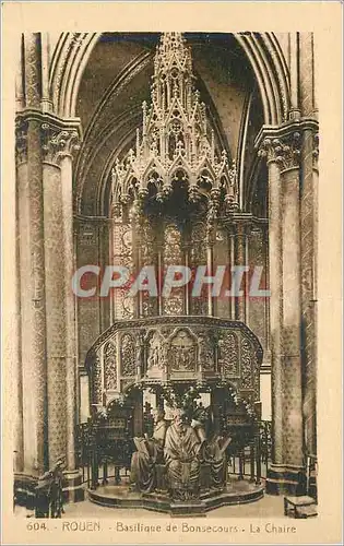 Cartes postales Rouen Basilique de Bonsecours La Chaire