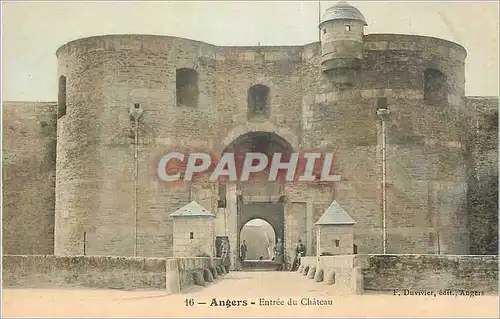 Cartes postales Angers Entree du Chateau