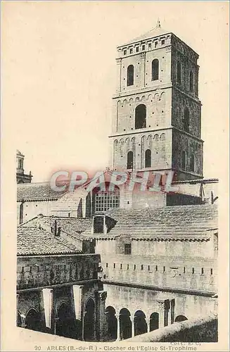 Cartes postales Arles (B du R) Clocher de l'Eglise St Trophime