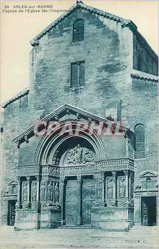 Cartes postales Arles sur Rhone Facade de l'Eglise Ste Trophime